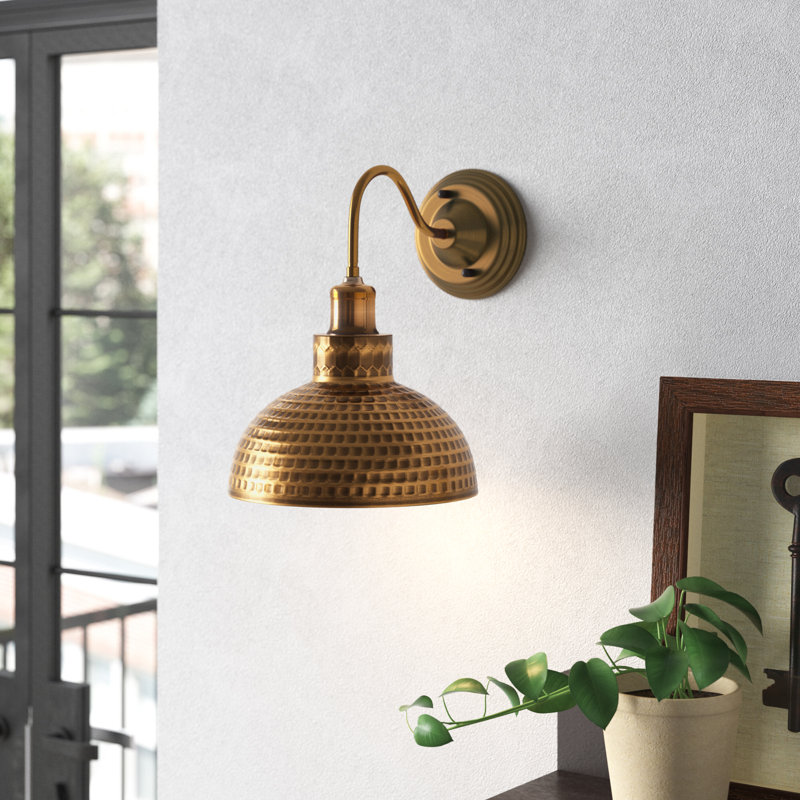 Kallie Barn Light, Yes, Yellow Brass
