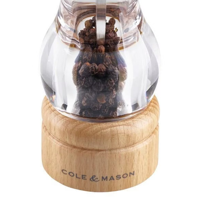 Acrylic & Beech Wood Pepper Mill