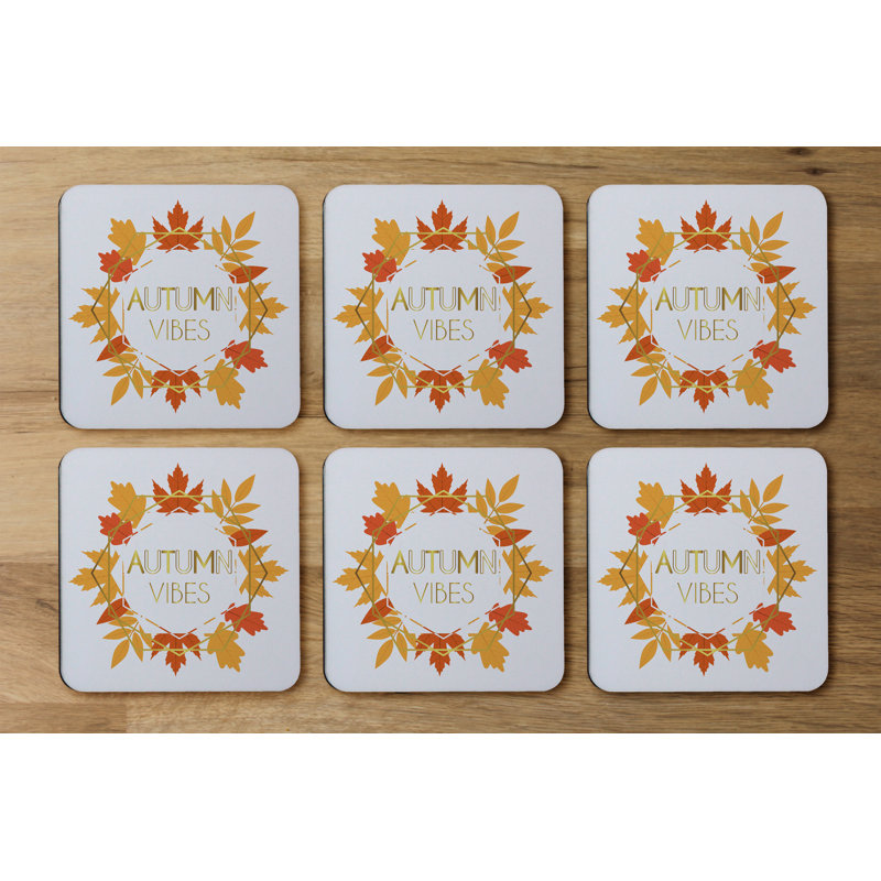 Square 6 Piece Coaster Set