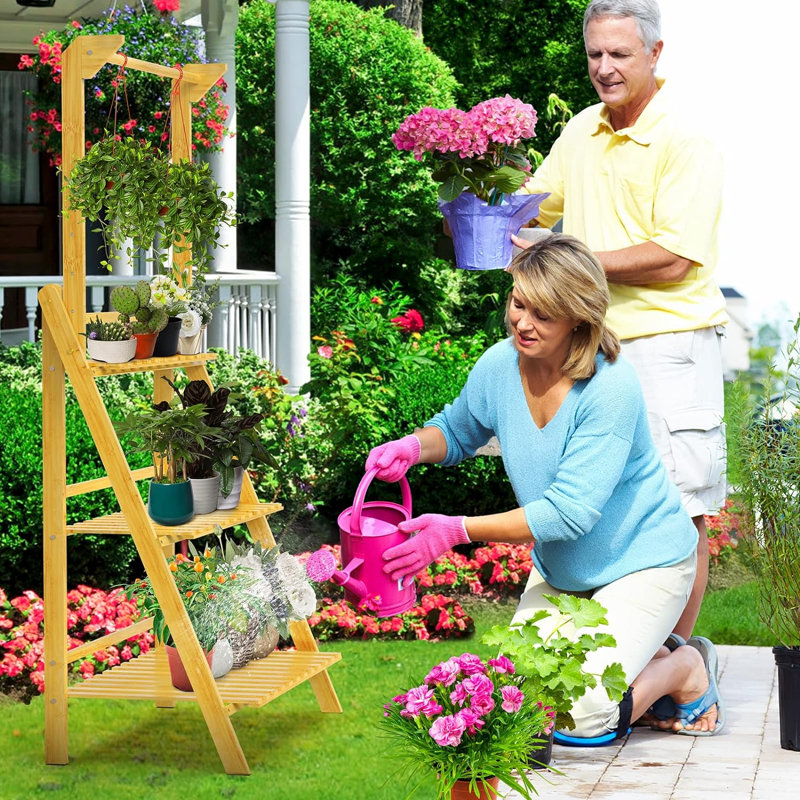 Solid Wood 3 Tier Plant Stand