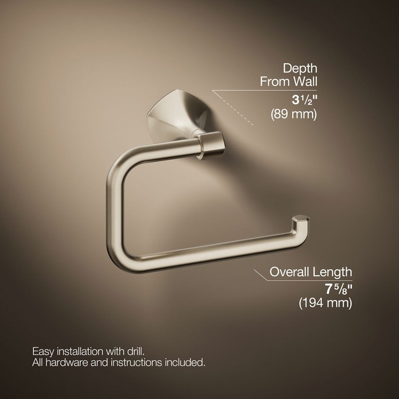 Occasion Towel Ring, Vibrant Brushed Bronze