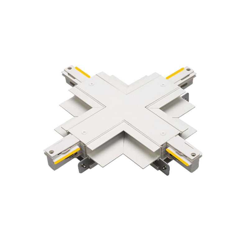 Recessed X Track Connector, White