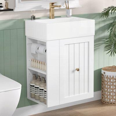 20-Inch Bathroom Vanity with Ceramic Sink