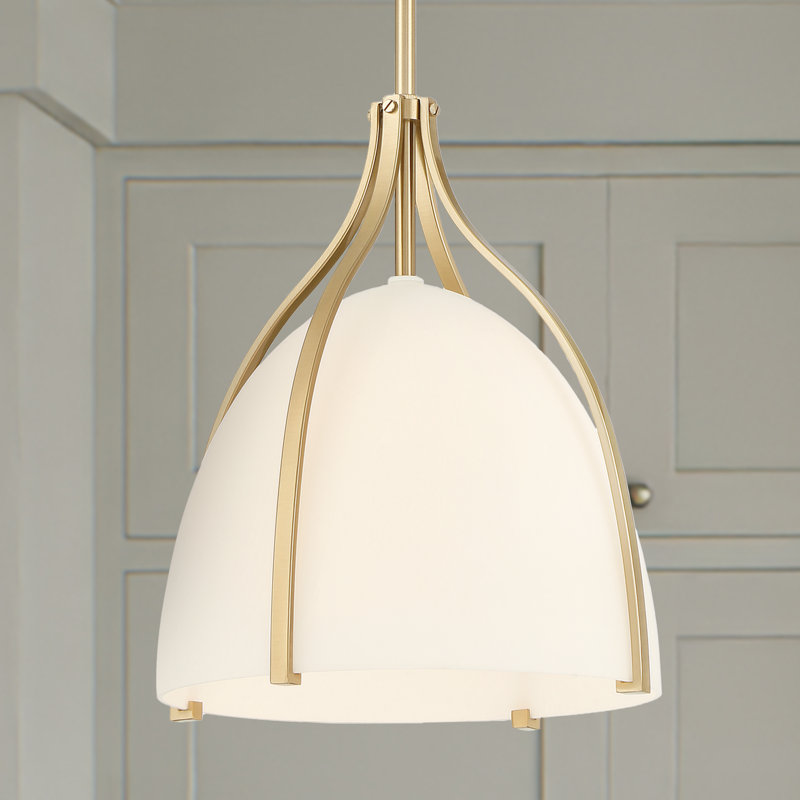 Hunter Arcelia 1 Light Pendant Ceiling Light Fixture, Gold