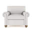 Fauteuil à panneau roulé avec pieds en oignon Leroy-168202330-184454782-231983627