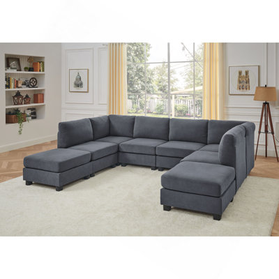 Polyester Upholstered Modular Sectional