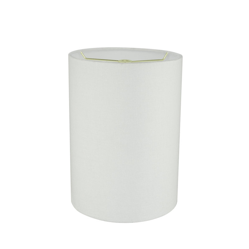 Abat-jour tambour en lin 11 "(araignée), Blanc