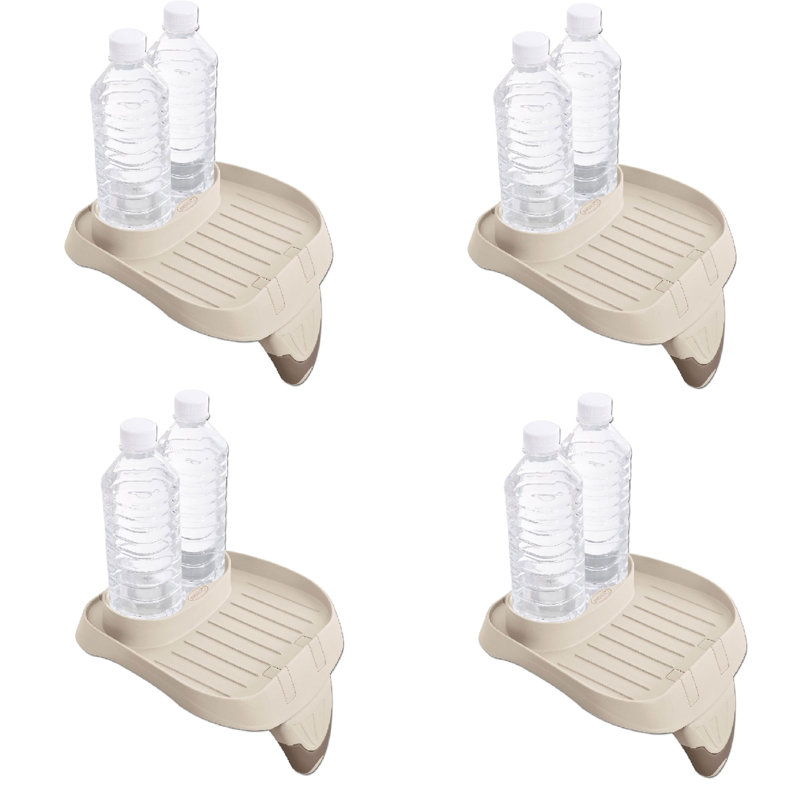 Intex PureSpa Attachable Cup Holder And Refreshment Tray Accessory, Tan