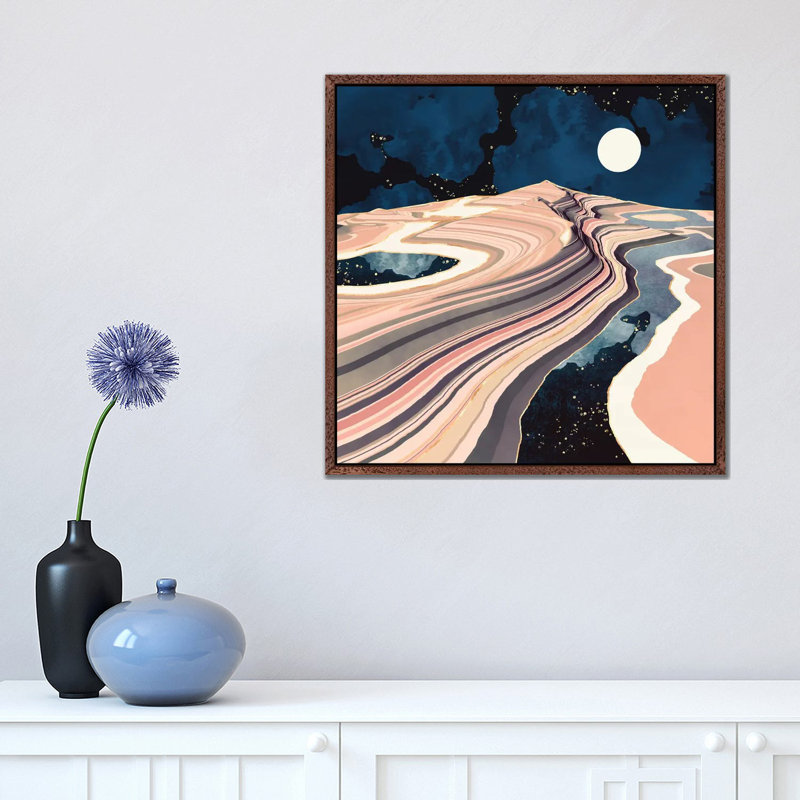 Desert Reflection - Print on Canvas, Classic Brown Wood Framed, 45.72 cm H x 45.72 cm W