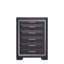 Commode de couleur unie, noir