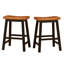 TABOURET SADDLE EN BOIS 24 po