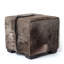 Wildebeest Hide Cube Ottoman