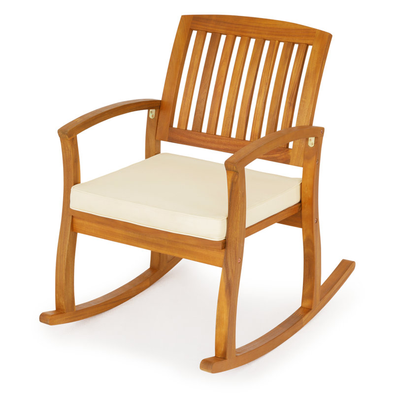 Chaise berçante d'extérieur Lumiere Acacia