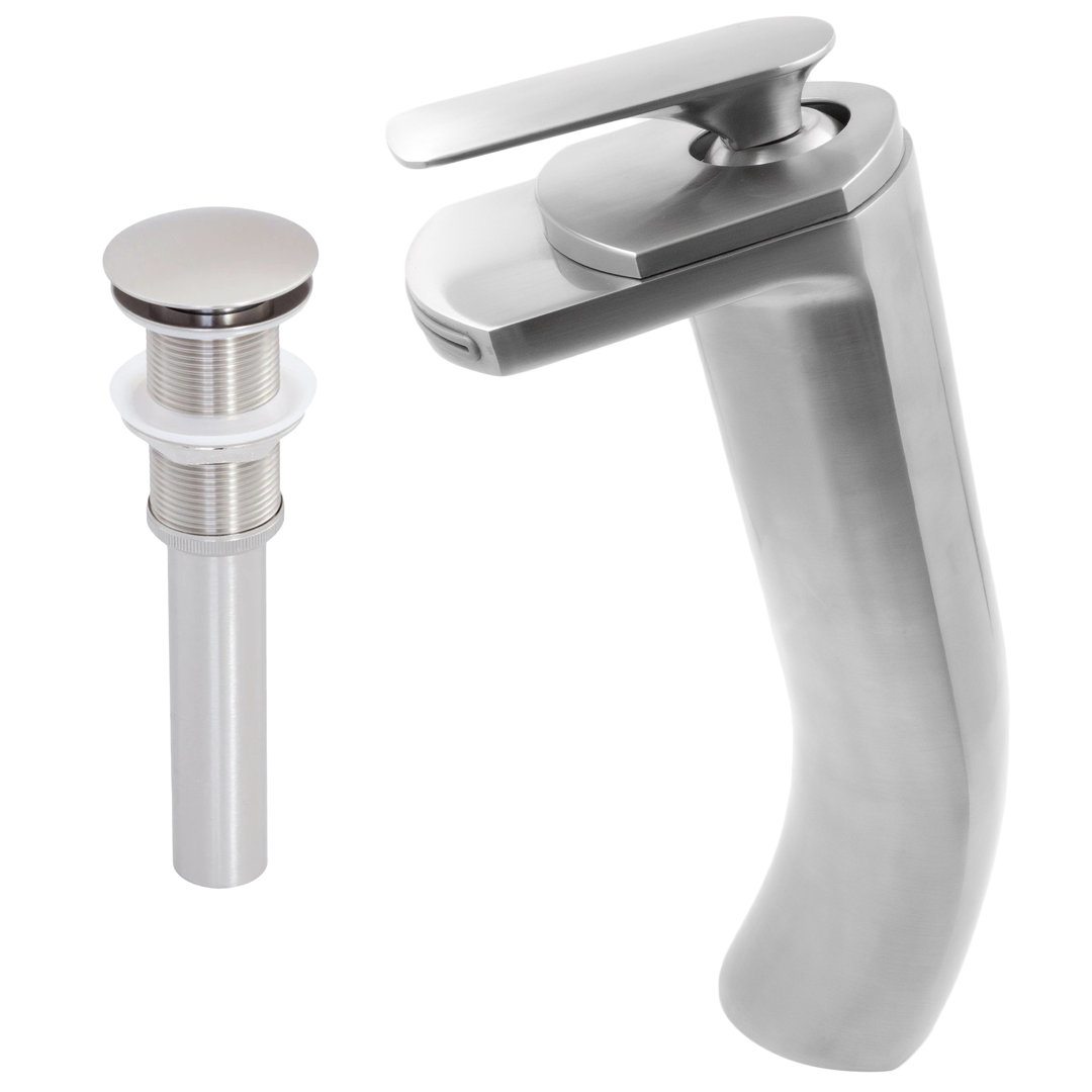Cascade Waterfall Vessel Faucet Set Novatto 