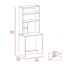 Bureau d'ordinateur Sawgrass, huche, quatre tablettes