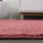 Asalia Solid Low-Pile Red Rug-47320370
