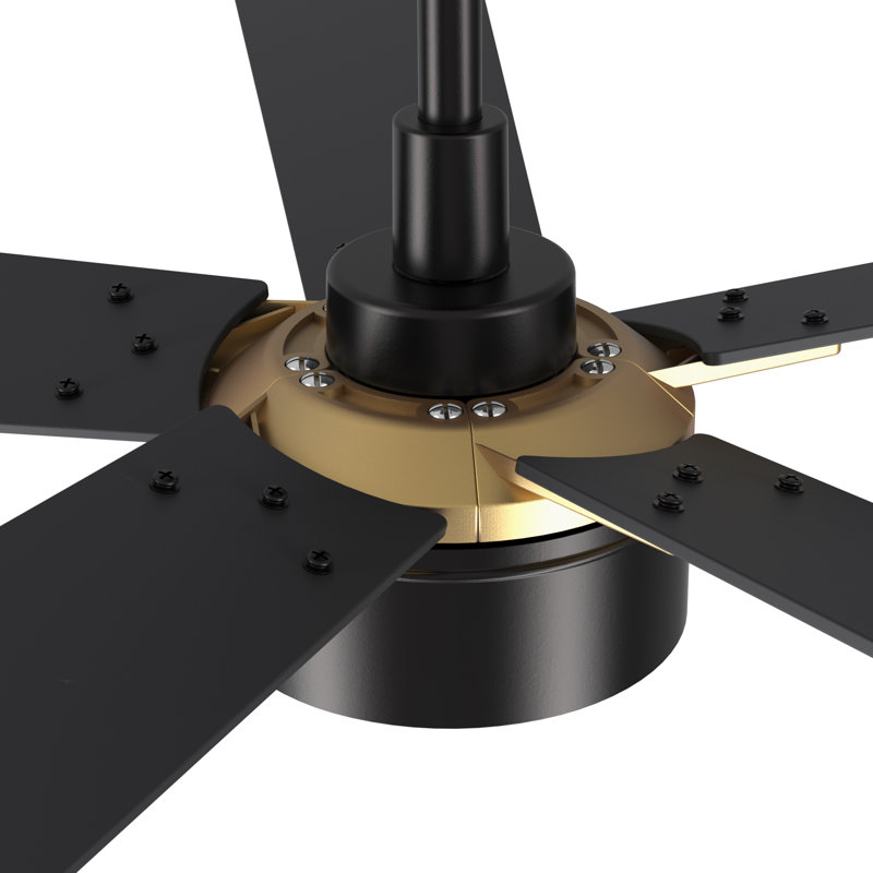  5 - Blade Smart LED Standard Ceiling Fan with Light Kit Included, Remote Control
