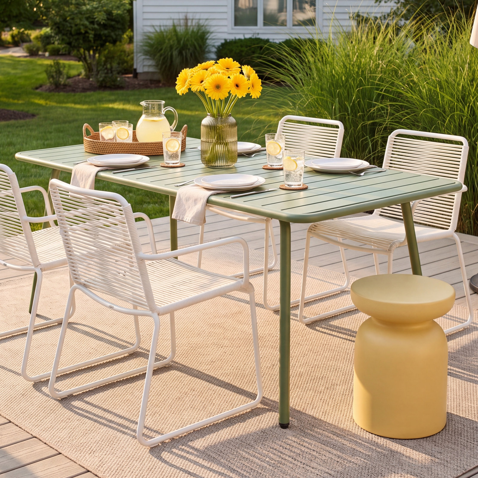 Winnipeg 36" Patio Dining Table, Green
