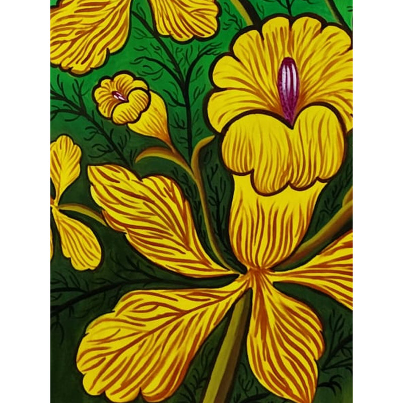 Belles fleurs en fleurs | Acrylique sur papier | Par Mohit Yadav