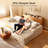 106” Sectional Couch With Chaise, Cloud Boneless Couches Flannel Plush With Deep Seat, L-shaped Compressed Modular Sofa With Cushions For Living Room, Small Space, Beige-1407709319