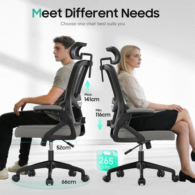 Office Chair, Light Grey