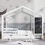 Lit simple avec tableau noir et tiroirs-52278499