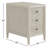 Shannen 16" W 3-Drawer Solid and Manufactured Wood End Table 