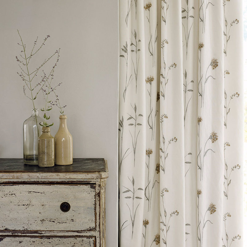Meadow Grasses Fabric, Sage/Honey