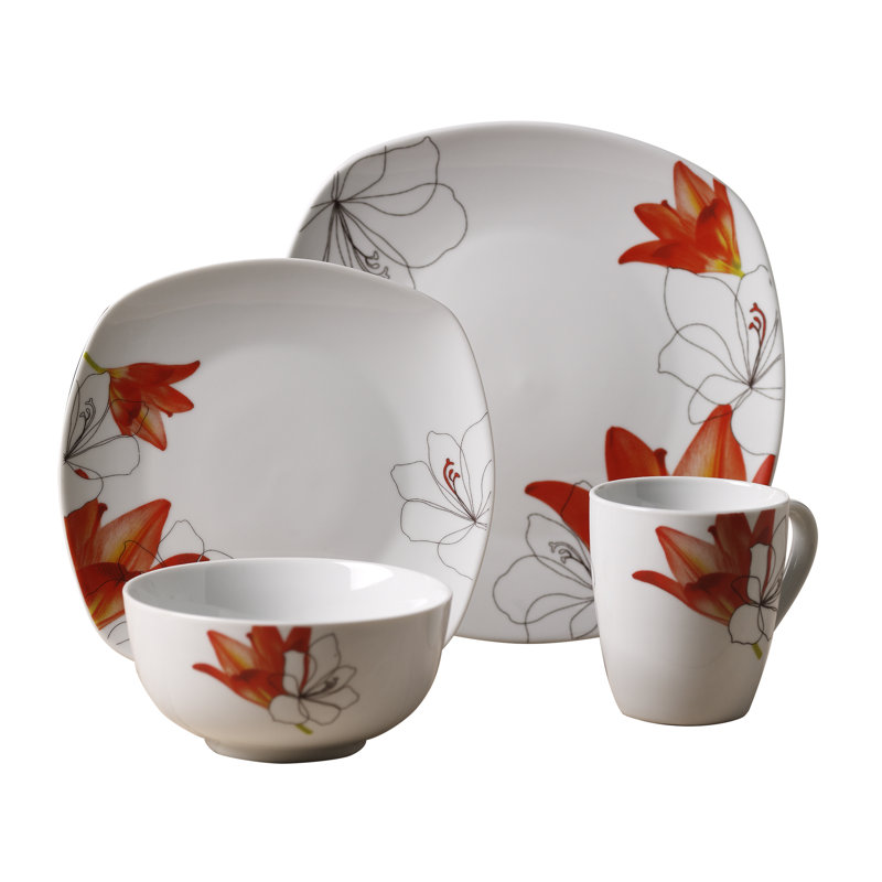 Tabletops Gallery 16 piece Dinnerware Set Lily