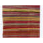 Tapis kilim turc vintage tissé à la main 4,6 x 11,2 pi (tissage à plat), entièrement en laine