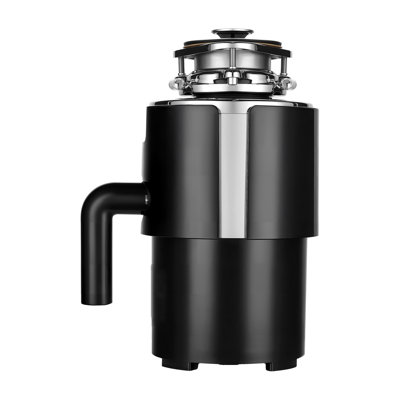 Food Waste Garbage Disposal, 3/4HP 1500RPM AC Motor, Continuous Feed Kitchen Sink Garbage Disposer, 3-Bolt Mount Food Waste Grinding System with Splash Guard & Power Cord for Kitchens