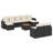 Vidaxl Garden Sofa Set Black, Cream White