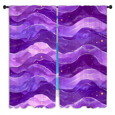 Rideaux Starry Waves Space
