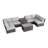 Khaleeqa Fully Assembled 4 - Person Seating Group with Cushions