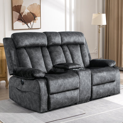 Causeuse inclinable en velours 70,9 po