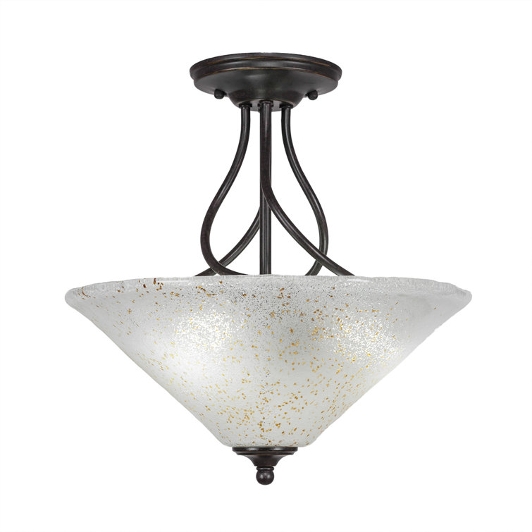 Capri 3-Light Semi-Flush Mount