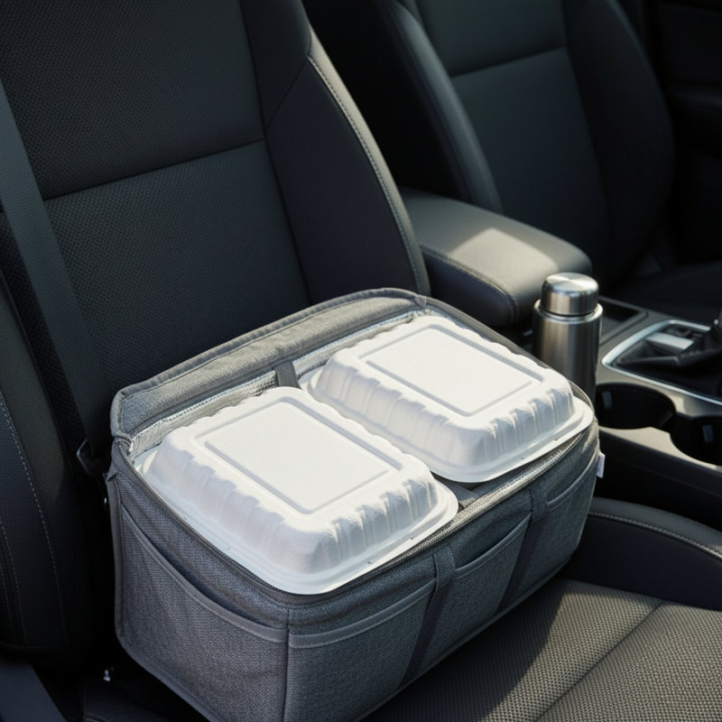 Clamshell (MFPP) Hinged Container (Corner Lock), 9" x 9", 150-Pack