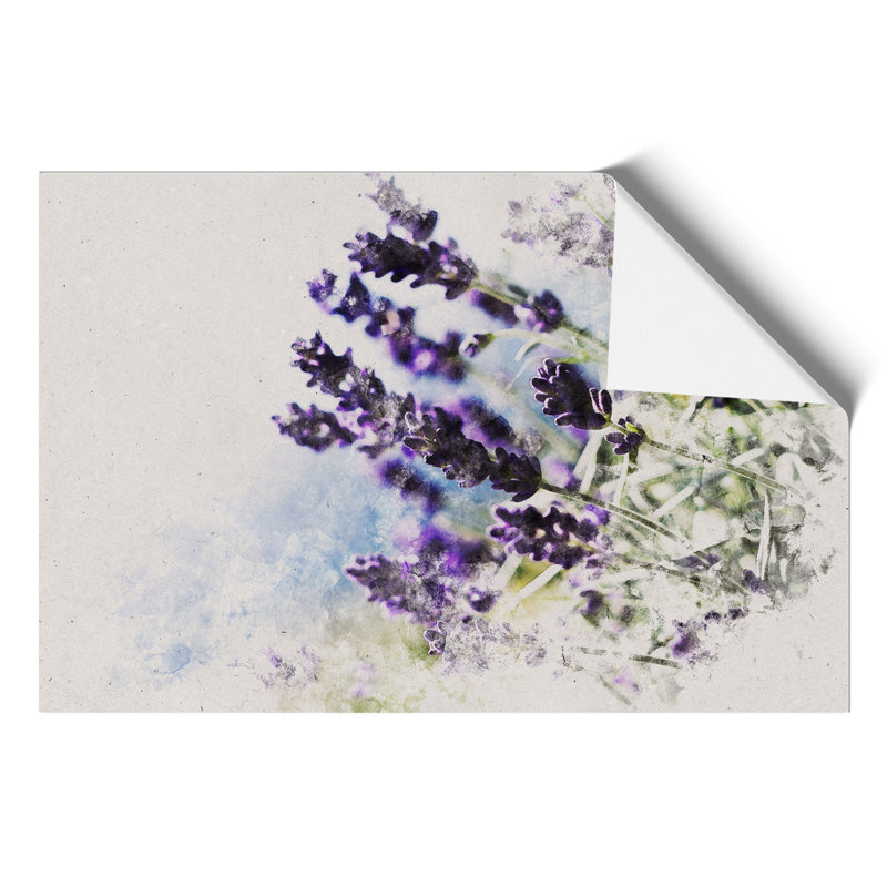 Lavender Watercolour - Frameless Print, 21cm H x 30cm W x 0.1cm D