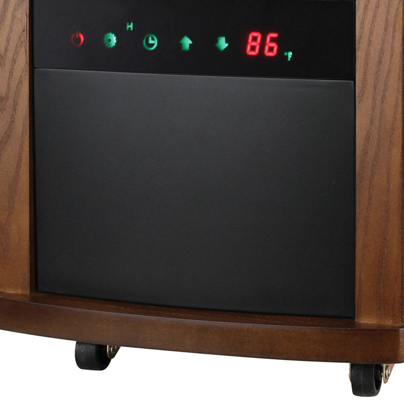 Comfort Glow Infrared Quartz Heater, Remote, Heat Up To 1,000 Sq Ft, Child Lock - QEH1408