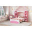 Lit en bois en forme de château avec tablette de rangement, lit plateforme Dreamy-1326922900