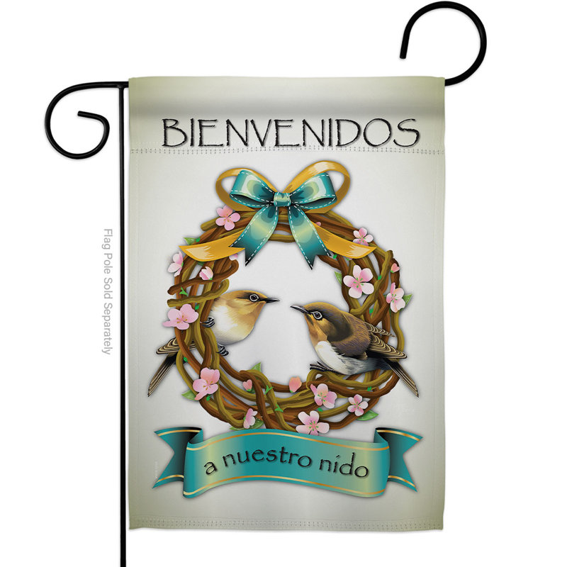 Double Sided 18.5'' H x 13'' W Polyester Garden Flag
