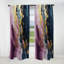 Rideaux occultants abstraits mauves et bleus en peinture III - 1 panneau-112761853