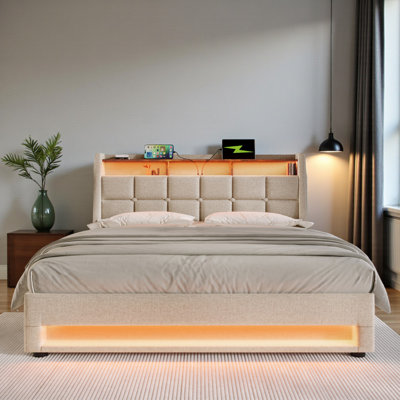Upholstered Ottoman Storage Bed