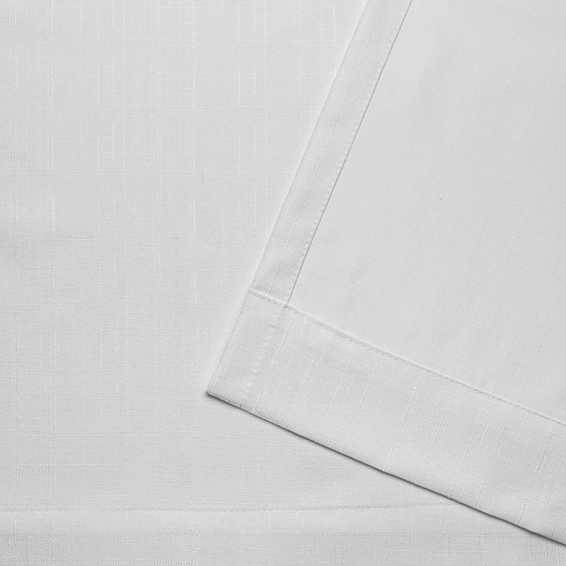 Semi Sheer Curtain Pair, 54" W x 84" L, White