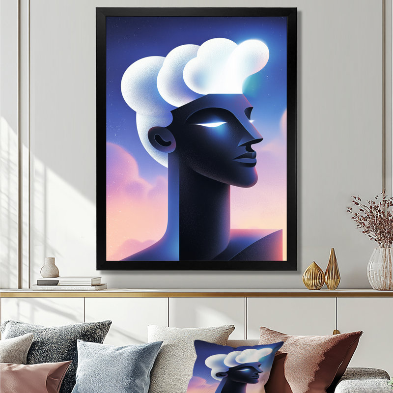 Olgica - Fashion Wall Art, H 20 po x l 12 po, Reproduction encadrée d'une seule photo, Noir, noir, noir, noir