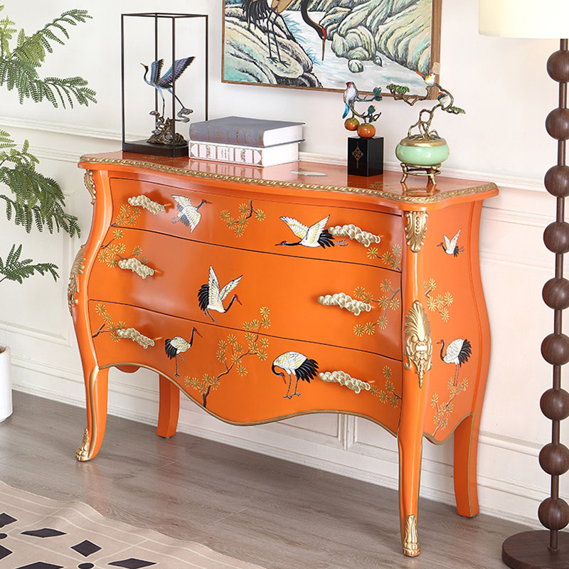 Elegant 3-Drawer Accent Chest, 29.92" H x 39.37" W x 15.75" D