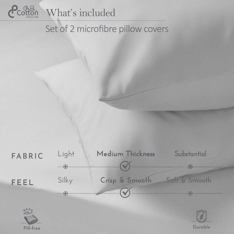 Pillowcase - Set of 2, Silver
