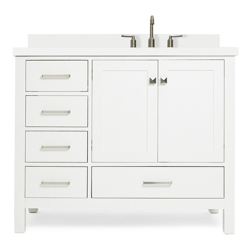 Ensemble de meuble-lavabo simple 43 po Cambridge, Blanc