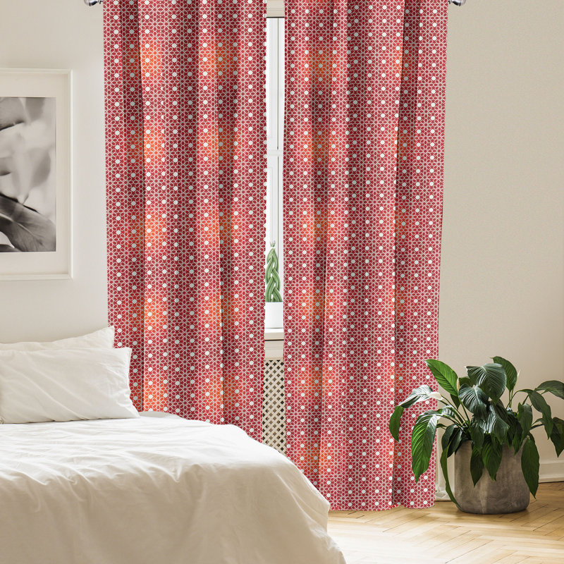 Rideaux 4 panneaux East Urban Home, L 56 po x L 63 po