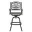 Tabouret pivotant en fonte d'aluminium